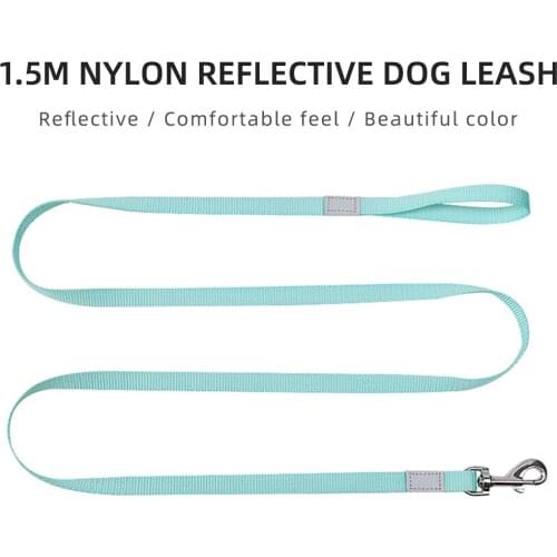 New Dog Leash imitation nylon dog rope reflective safety dog walking rope at night