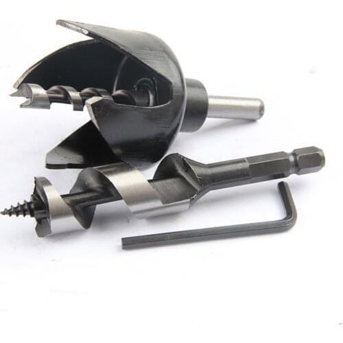 Two-Piece Door Lock Wood Opener Alloy Drills Bit Reamer Forged High Carbon Steel Spherical Hole Opener Drill Bit Metal