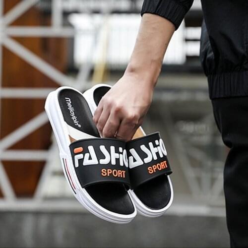 Large Size 50 Slippers Male Summer Fashion Korean Version Outdoor Trend Sandals Female Couple Beach Shoes Men Non-Slip Flip Flop