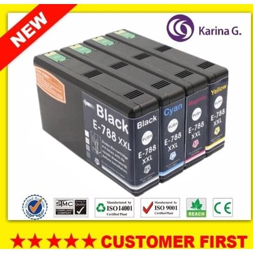 Compatible For Epson T788 T788XXL T7881 T7882 T7883 T7884 ink Cartridge For Epson WorkForce Pro WF-5110 WF-5190 WF-5620 etc