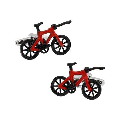 Sport Racing Red Bicycle Cufflinks French Cuff Nails Mens Jewelry Gifts High-quality Spot Accessories Aesthetic Men Jewelry