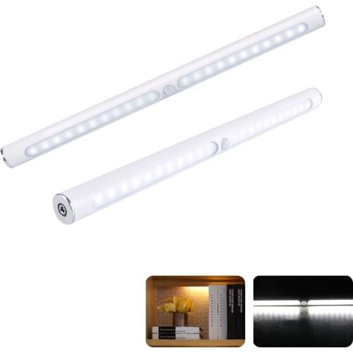USB Rechargeable Closet Light PIR Motion Sensor 22LEDs Wireless Portable Bar Lamp Kitchen Cabinet Wardrobe White LED Night Light