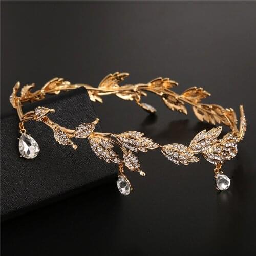 Brides Forehead Eyebrow Drop Rhinestone Tiaras Wedding Headwear Alloy Rhinestone Crown Bridal Crystal Jewelry Head Chain