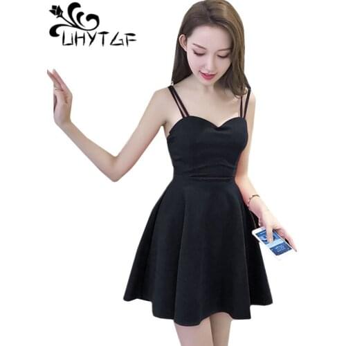 Летние платья с открытыми плечами UHYTGF China At AliExpress