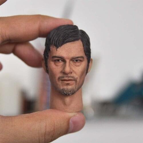 1/6 Scale High quality Daryl Dixon Head Models for 12''Figures Bodies DIY