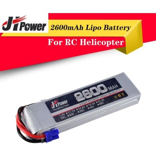 High Quality JHPower 7.4V 2600mAh 2S 25C Original Rechargeable Lipo Battery with CE2 Plug for RC Model Drone Helicopter