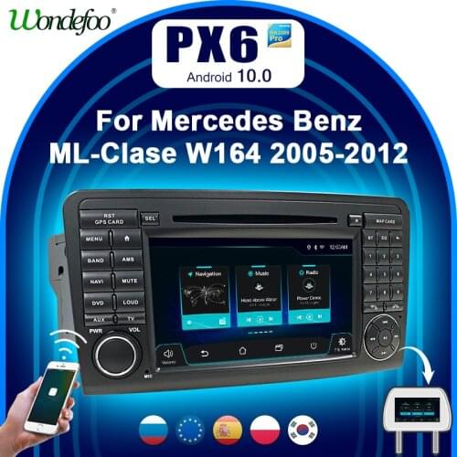 Wondefoo PX6 2 DIN Android 10 car radio For Benz ML W164 X164 ML350 ML300 GL500 ML320 ML280 GL350 car audio stereo navigation BT