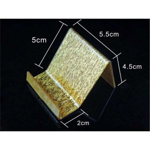 Gold silvery clear Acrylic cell phone MP3 lighter cosmetics box holder display rack desktop showing stand
