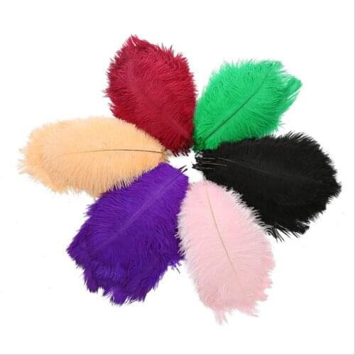 10pcs/lot fluffy ostrich feather 30-35cm/12-14inch diy feathers for crafts home wedding decoration Plumas carnival costume party