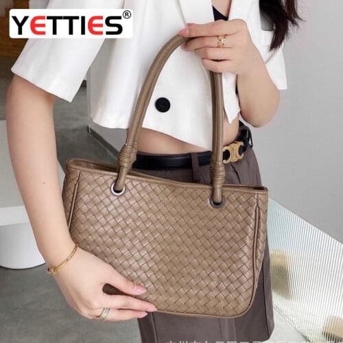 2021 New Woven Bag Fashionable Shopping Bag Little Bag One Shoulder Tote Shopping Bag Handbaglarge Capacity Shoulder Bag