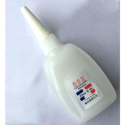 40g 502 Liquid Glue With Dropper Instant Adhesive Wood Metal Rubber Plastic Advertising Glue Strong Bond Mold Glue Fast Curing