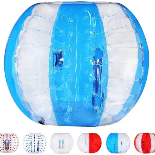 Free Shipping 1.0mm TPU Durable 1.2/1.5/1.7m Inflatable Football Bubble Ball Bumper Ball Body Zorbing Bubble Soccer Ball