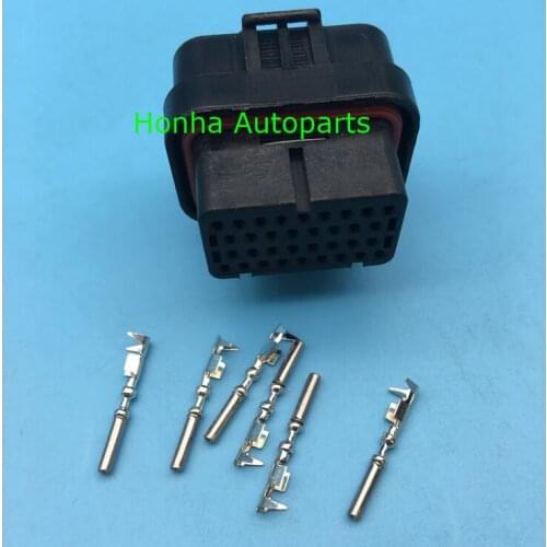 Free shipping 1/2/5/10 pcs/lots Motec/Haltech ECU 34 PIN/WAY Female DTA S60 & S80 wire harness Connector with Terminal EM4/48