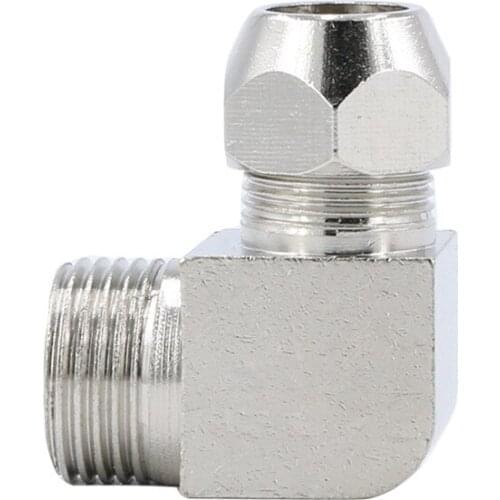 Free shipping copper fitting 1/2" x 12mm High Quality elbow Ferrule Tube Pipe Fittings Threaded Male Connector, brass fitting