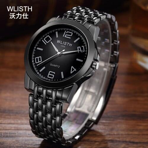 Top Luxury Brand Mens Watches Business Watch WLISTH Quartz Wrist Watch Military Steel Waterproof Male Clock Relogio Masculino