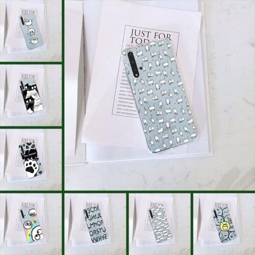 Kawaii Cat Cute Fish Cartoon Phone Case For Huawei Honor V20 8S 8A Pro Back Cover For Huawei Honor 10i 20i 20 Lite Pro Case
