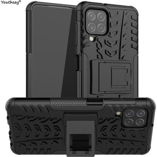 For Samsung Galaxy A22 Case Armor Silicone Rubber holder Hard Protector Case for Samsung A22 Cover For Samsung Galaxy A22 Case