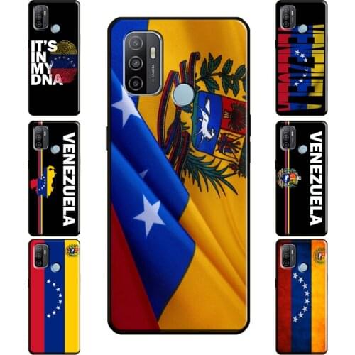 Venezuela Flag Coat Of Arms Case For OPPO A5 A9 A53 A31 2020 A1K A3S A5S A83 A91 A52 A72 Find X3 Pro F5 F7 A15 Cover