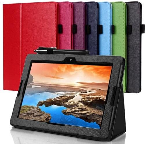 PU leather case cover For Lenovo A7600 Tab A10-80HC A10-70HV A7600F 10.1'' Stand tablet cover Fundas Case Cover
