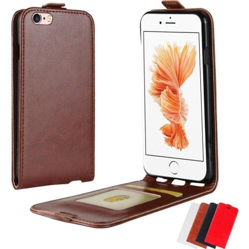 For Apple iPhone 6 6S Flip Case Leather Magnetic Cover For iPhone 6S 6 Card Holder Slot Phone Bumper Case Soft TPU Shell Funda