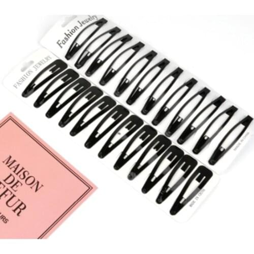 Black Samples 12 Pieces/set of Metal Hairpin Hairpin BB Headband Girl Hairpin Ladies Hairpin Hair Styling Accessories