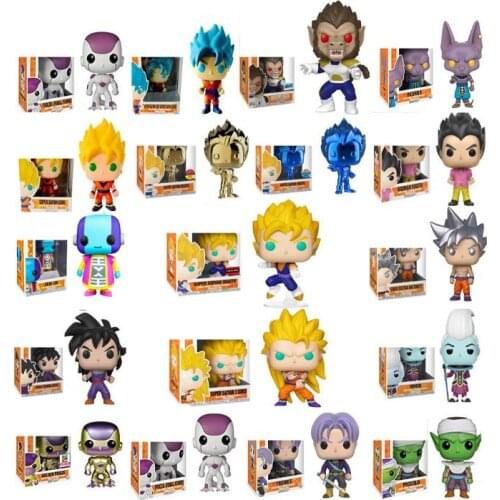 Funko Dragon Ball Dead Yamcha PORUNGA SUPER SAIYAN GOKU Golden FRIEZA GREAT VEGETA Vinyl Action Figure Collectible Model Toy