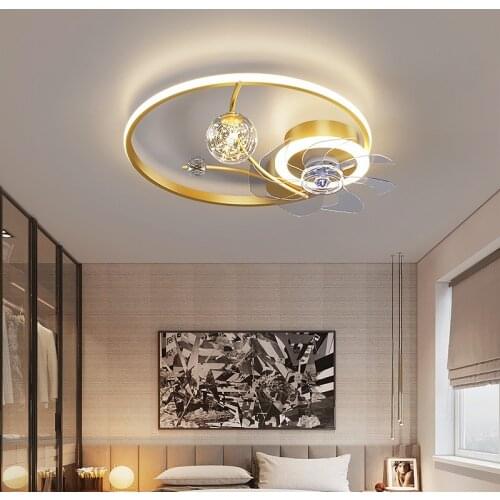 Modern chandelier ceiling fan without blades bedroom ceiling fan lamp ceiling fans with lights decorative led ceiling lamps