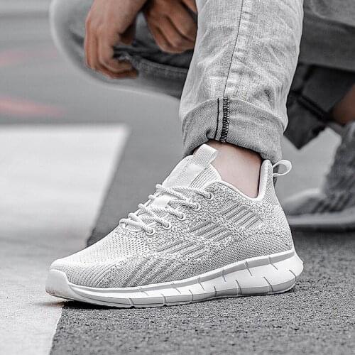 Slip Mens sapato de mesh fashion comfortable on black zapatos sports sale causal 2020 Breathable white male sapatos hot Shoes s