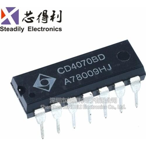 10pcs/lot New Cd4070be Cd4070bd Cd4070 Dip-14 Logic Device