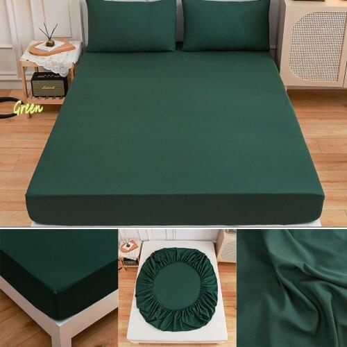 New Products Bedsheet Printed Bed Linens Pink Color drap Kids Sheets with Elastic Dyed bedspread no pillowcase