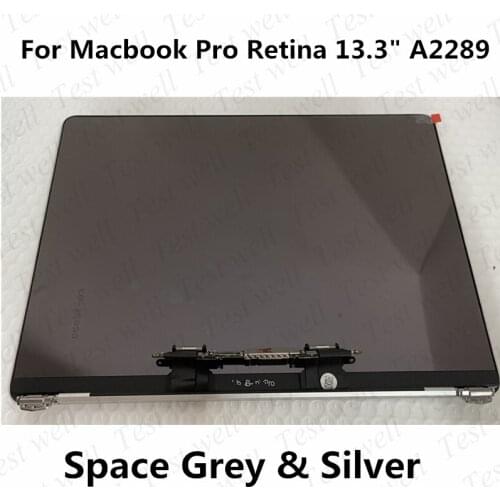 New Silver Space Grey A2289 LCD Screen Display Assembly For Macbook Retina 13" A2289 Full Complete with cover 2020 Year