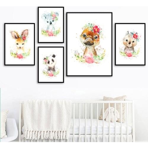 Full Drill5D DIY Diamond Painting Panda Koala Kangaroo Nursery Mosaic Cross Stitch baby Kids Home Decoration Room Gift