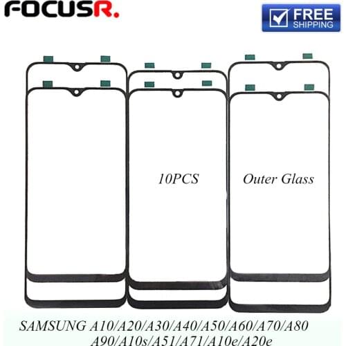 Original A71 LCD Screen Touch Panel Front Glass Cover For Samsung A10-80 A105- A805 Touch Screen Glass Spare Parts