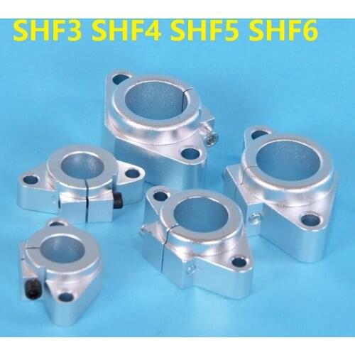 SHF3 SHF4 SHF5 SHF6 6mm linear bearing shaft support for linear rod rail shaft DIY XYZ table CNC router 3d printer