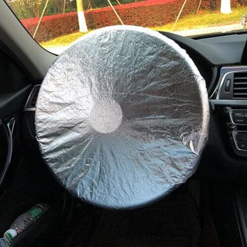 Car Sun Protector Windshield Cover Sun Shade Sunshade Cover Steering Wheel Braid Cover Sun Block