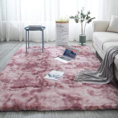 Moderns Abstract Rugs Mat Decor Bedroom Living Room Fluffy Shag Rug Plush Carpet LBShipping