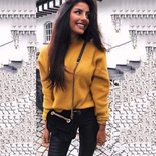 Casual Solid Oversized Sweaters Women 2020 Autumn Winter Turtleneck Fashion Sweaters Jumpers Knitted Pullovers Female Plus Size