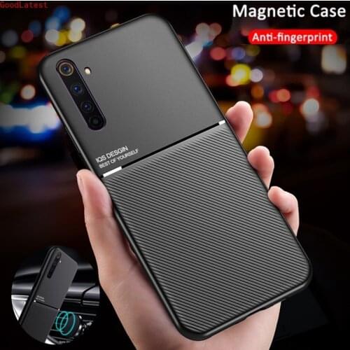 Ultra-thin Magnetic Case For OPPO Reno 5 pro Realme 7 6 5 pro Q X XT X2 K1 K3 K5 A3 S A5 A7 A9 2020 R15X Car Holder Soft Cover