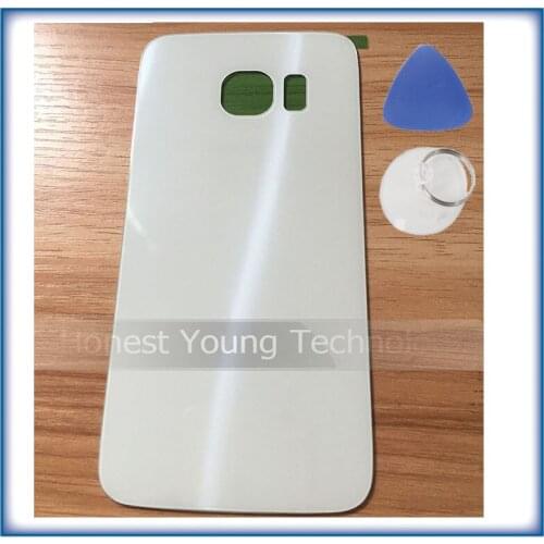 Ekvinor Rear Panel Battery Back Glass Housing For Samsung Galaxy S6 edge G920 G920F G920P G925 G925F With Logo + Adhesive