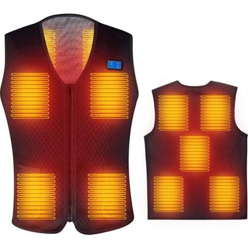 Heated Vest Men Women Electric Usb Heated Jacket Self Heating Vest Thermal Jacket Winter Hiking Coat Waistcoat Heating Clothing