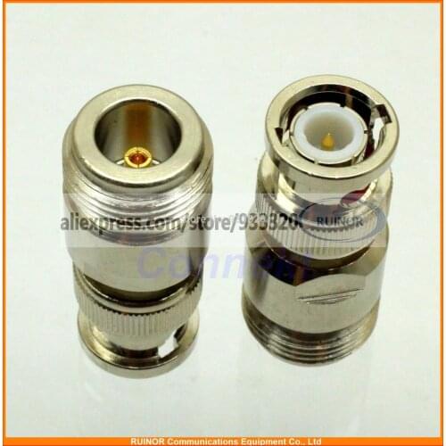 10pcs RF coaxial adapter connector N female jack to BNC male plug