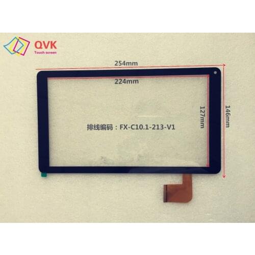 100% New Black white touch screen P/N FX-C10.1-213-V1 50PIN Touch screen accessories sent after testing
