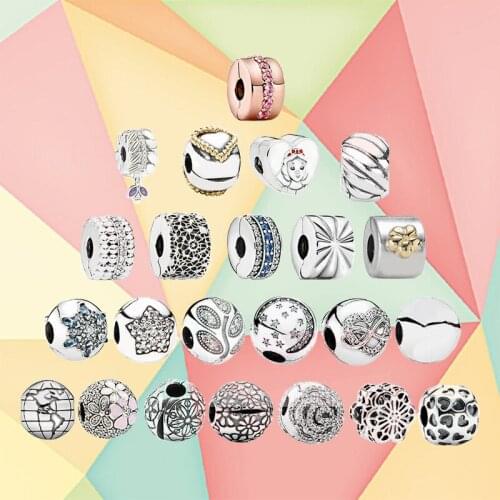 2020 Fashionable And Exquisite 925 Silver Diy Accessories Star And Moon Clip Beads Series Female Charm Jewelry Accessories