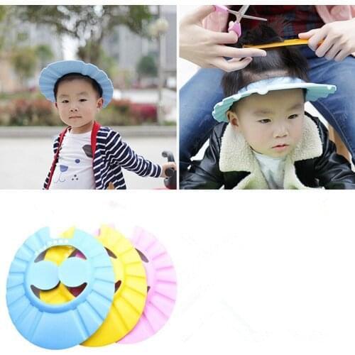 2020 new arrival Baby shampoo cap waterproof earmuffs artifact child bath cap adjustable baby infant shampoo cap child bath cap