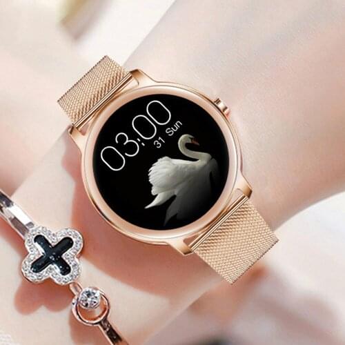 2021 696 Fashion S06 Smart watch Female Bracelat Gold Metal Heart Rate Smart Watch Custom Watch Face Women Wrist Band Smartwatch