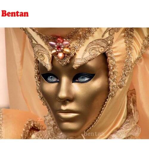 Venice mask woman diamond painting 5d rhinestone diamond embroidery diamond mosaic cross stitch kit home decoration Sale 2020