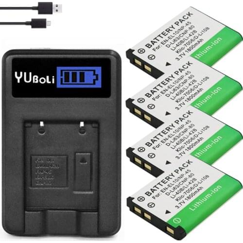 Li-40B Li 40B Li-42B Battery+LED USB Dual Charger for Olympus for FUJIFILM fuji NP-45 NP 45 NP45 NP 45A 45B 45S EN-EL10