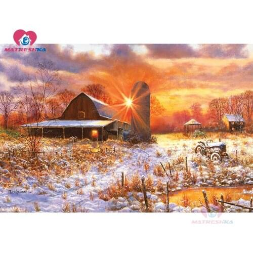 5d DIY Square Diamond Painting completely Picture by rhinestones Diamond Embroidery paintings from crystals Sunrise landscape