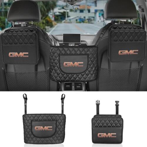 Car Seat Back Storage Bag High Capacity Stowing Tidying Pocket For GMC Savana Graphyte Yukon Envoy Granite Hummer-Ev Terrain