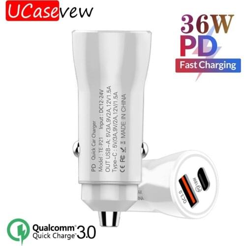 2USB Car Charger Qc3.0 Car Cigarette lighter Phone Charger Head Fast Charging Universal For Samsung iPhone Huawei Xiaomi adapter